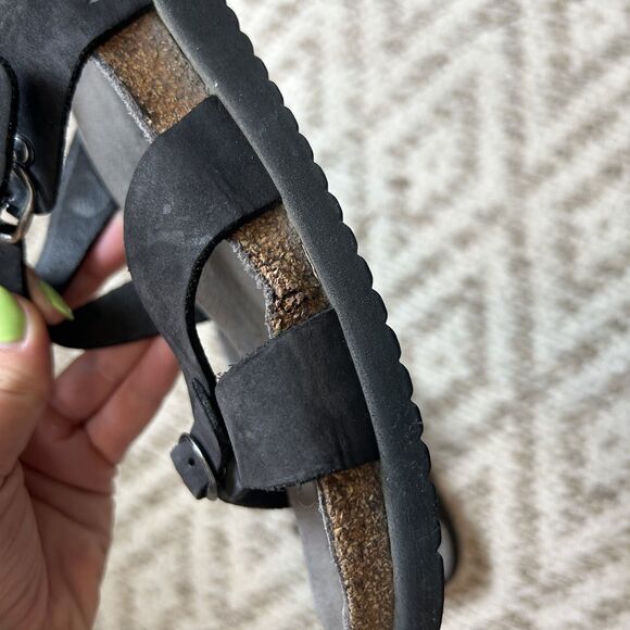 Mephisto Womens Sandals Size 40 Open-toe Black Casual Slip-on - Picture 8 of 11